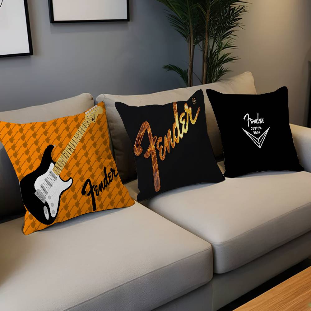 Quality Home Textiles - Capas de Almofada F-Fender Guitar com