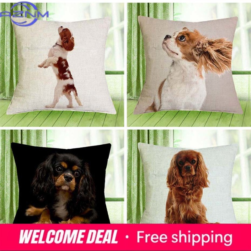Quality Home Textiles - Capa de almofada Cavalier King Charles