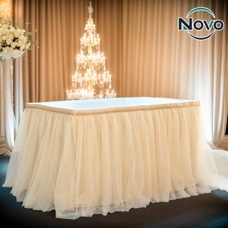 Home Textiles Today News - Saia de mesa em tule, tipo