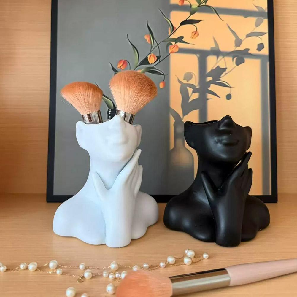 Home Textiles Products - Vaso Estátua de Busto Feminino, Suporte