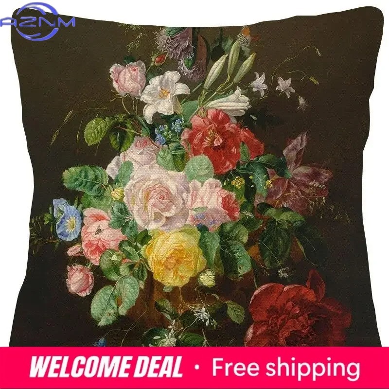 Pintura a óleo de flores, deco - Quality Home Textiles avaliação e preço