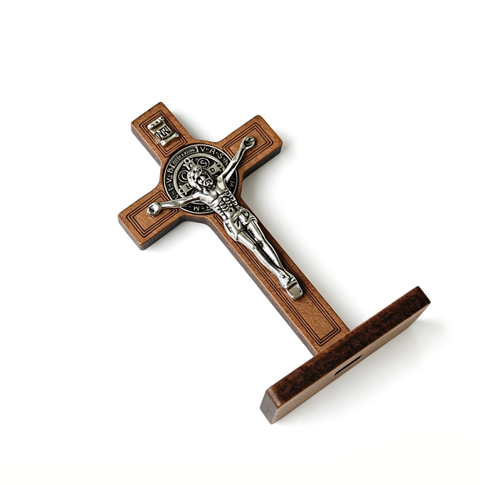 Crucifixo de Madeira de São Be - Home Textiles Products avaliação e preço