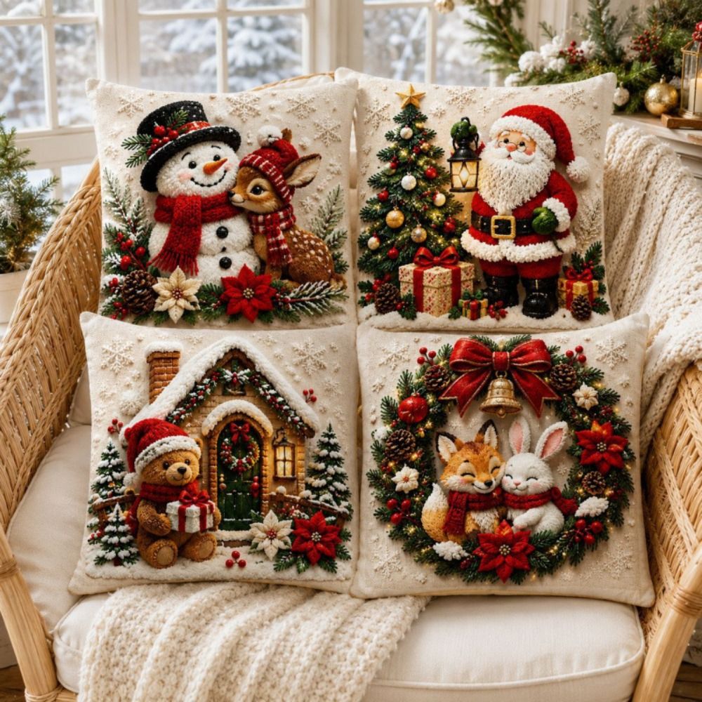 Conjunto de 4 capas de almofad - Home Textiles Towel Set avaliação e preço