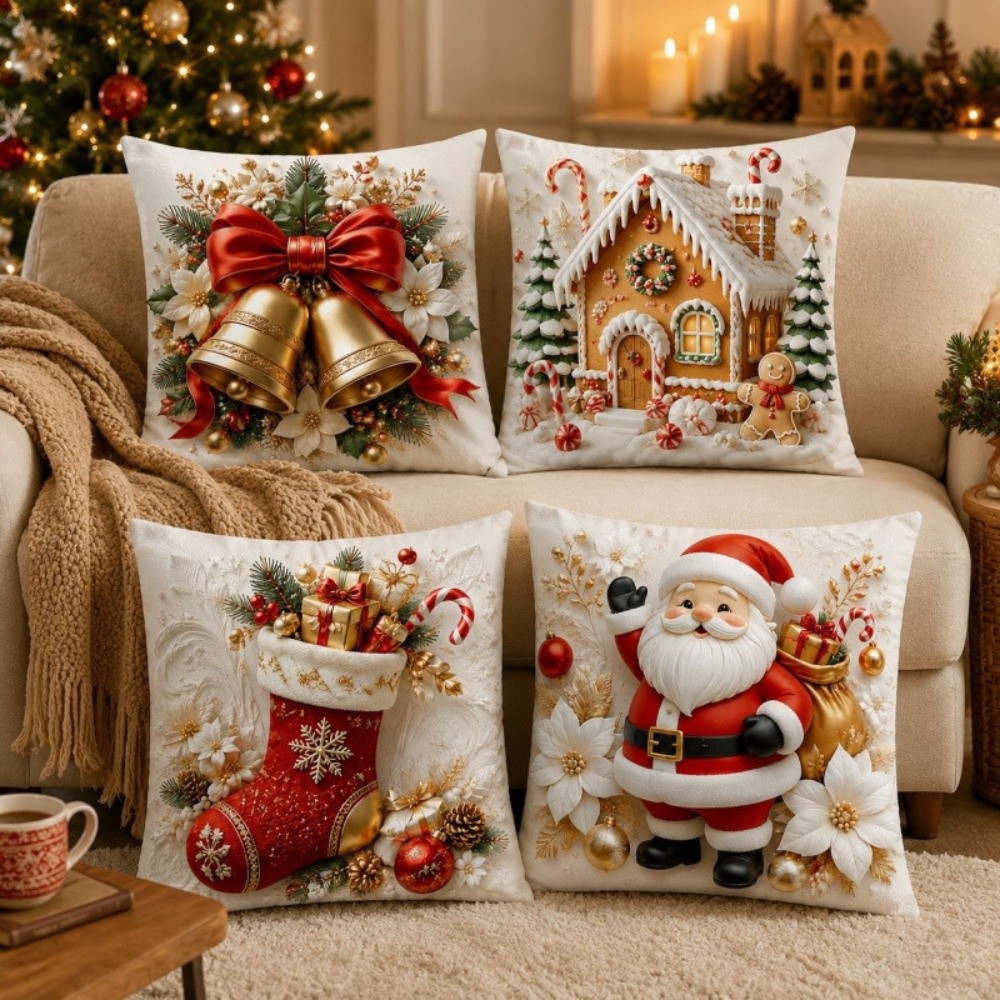Conjunto de 4 capas de almofad - Home Textiles Towel Set avaliação e preço