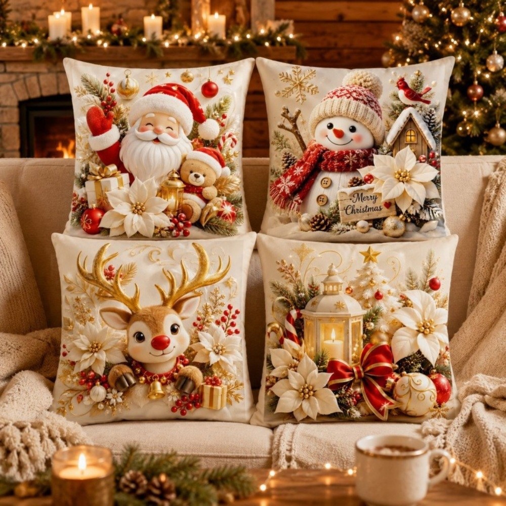 Conjunto de 4 capas de almofad - Home Textiles Towel Set avaliação e preço