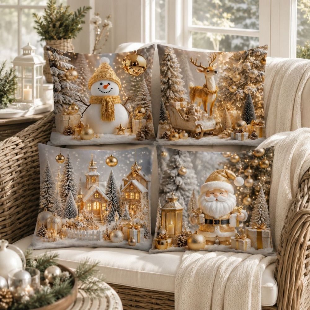Conjunto de 4 capas de almofad - Home Textiles Towel Set avaliação e preço