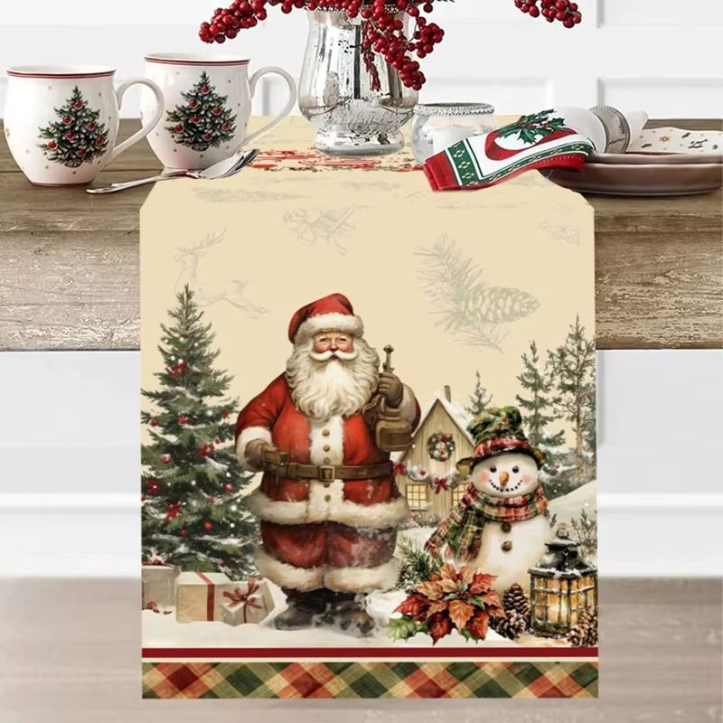 Caminho de Mesa de Natal VIKAM - Home Textiles Plaid avaliação e preço