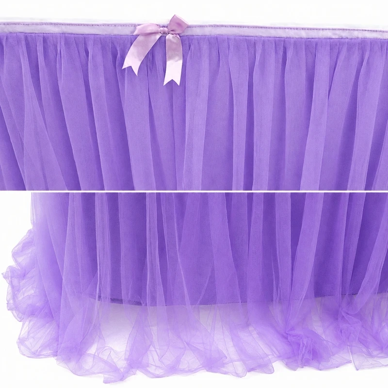 Saia de mesa em tule, tipo tut - Home Textiles Today News avaliação e preço