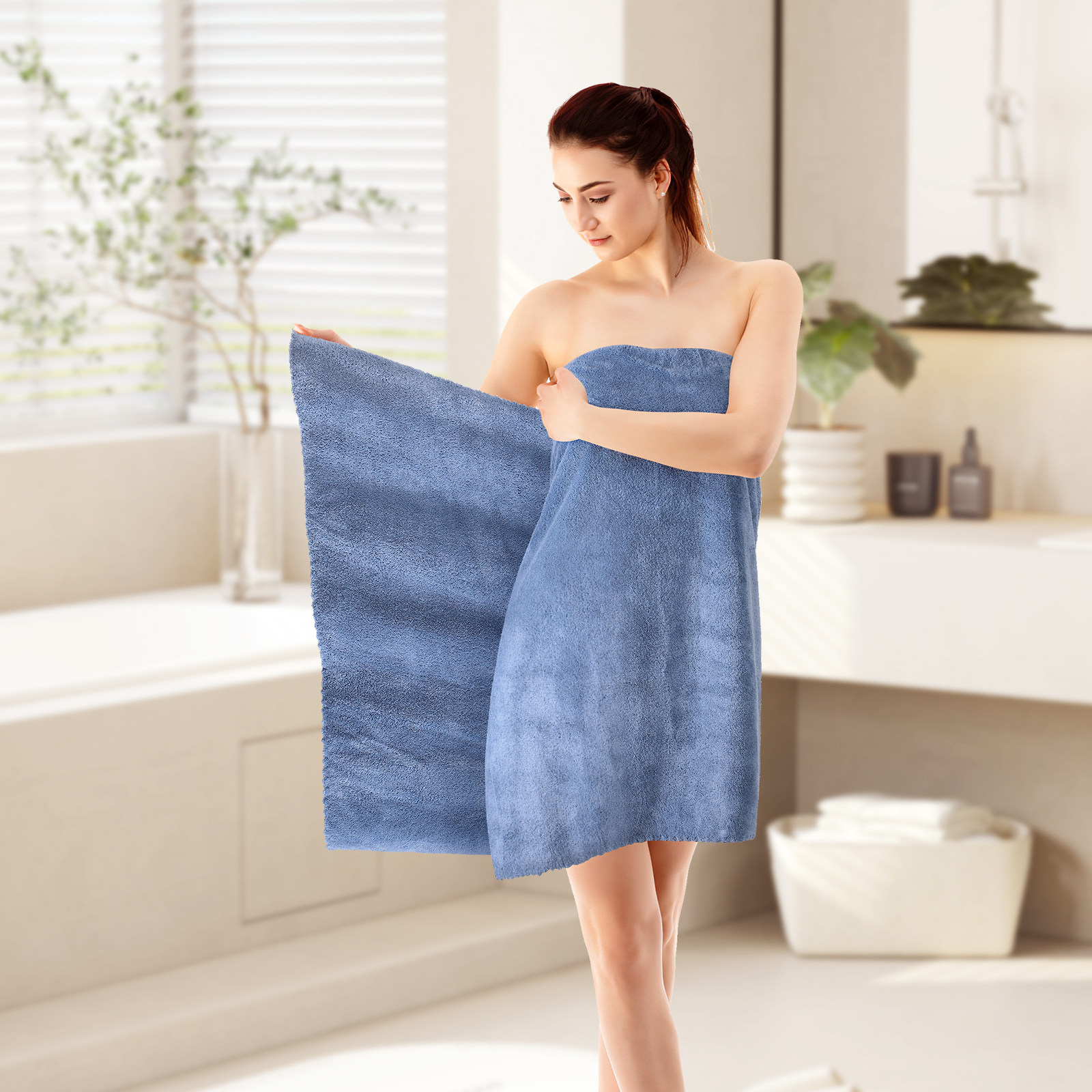 5 Toalhas de Banho de Microfib - Home Textiles Towel Set avaliação e preço